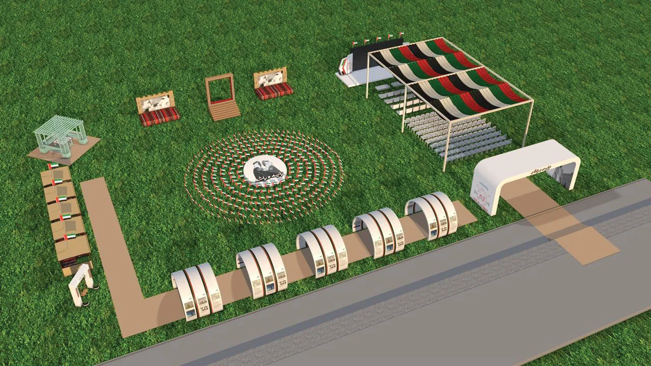 National Day event setup